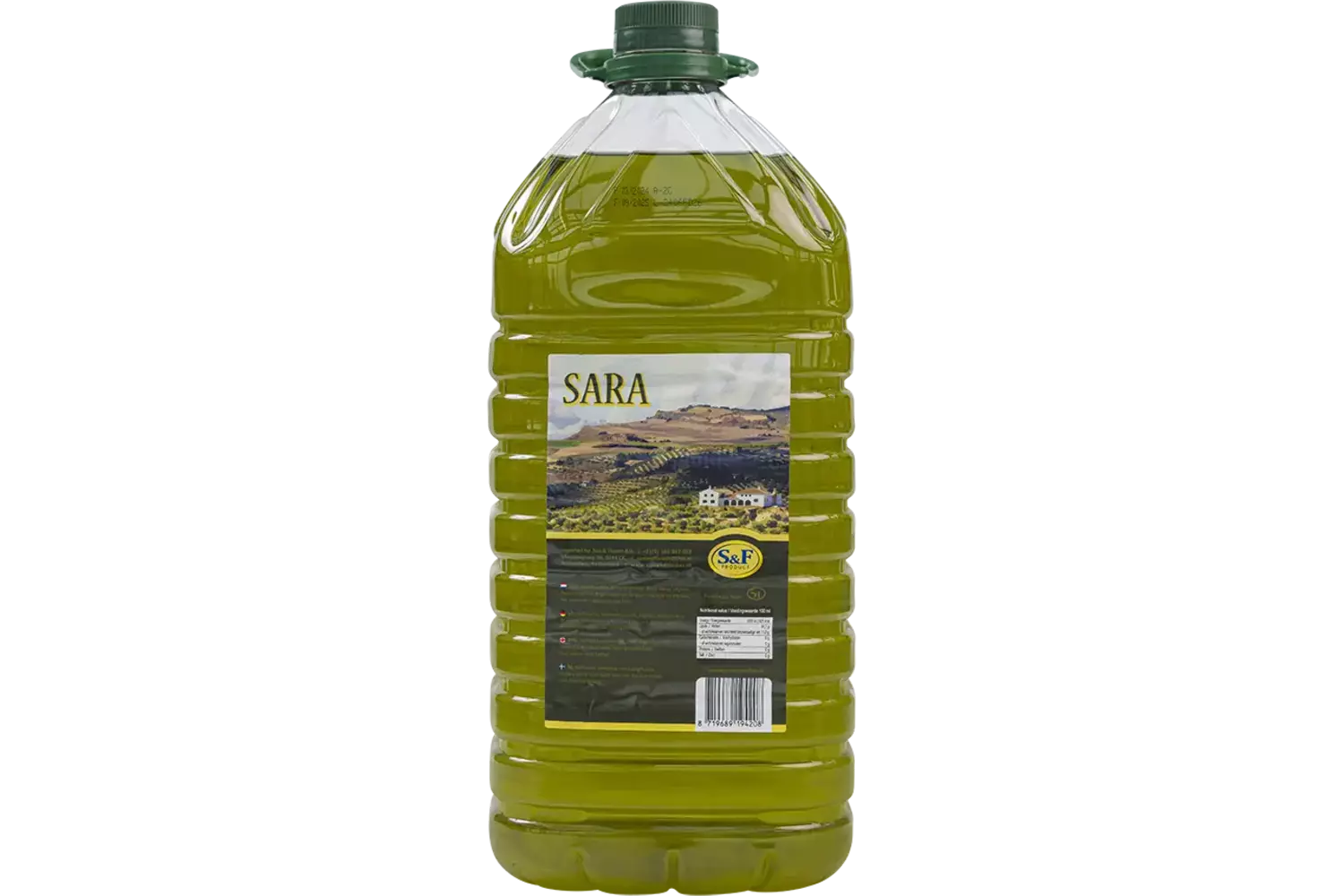 Zonnebloem- en olijfolie 5ltr stuk